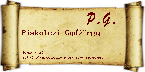 Piskolczi György névjegykártya